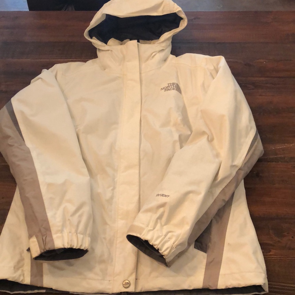 White North Face 3 in 1 style winter coat